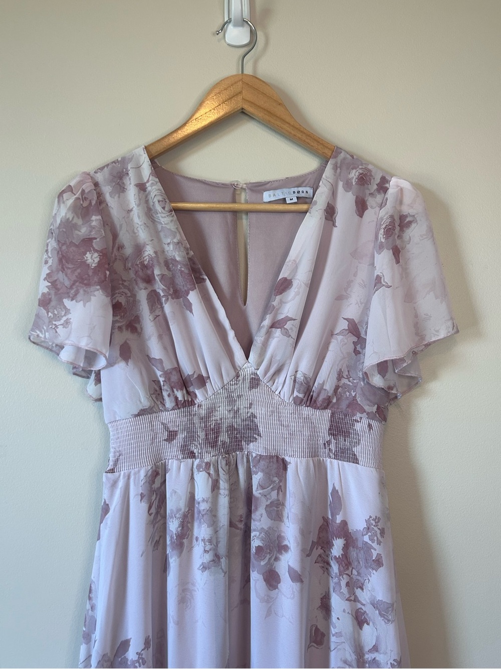 Baltic Born Pink Blush Floral Alexandria Maxi Dress Size Medium - Picture 3 of 7